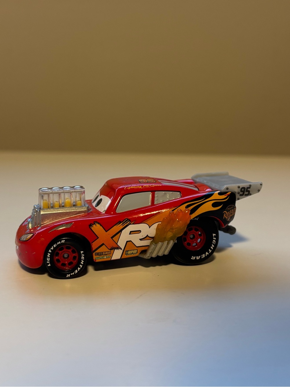 CARS lightening McQueen “drag racing” vehicle